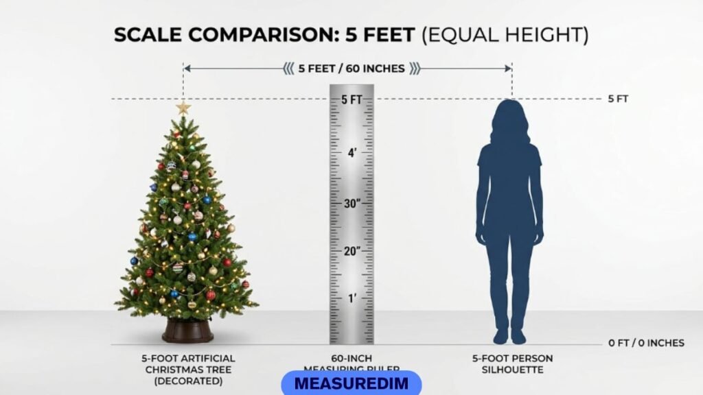A Five-Foot Artificial Christmas Tree