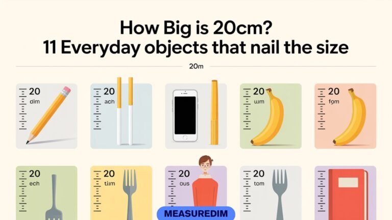 How Big Is 20cm