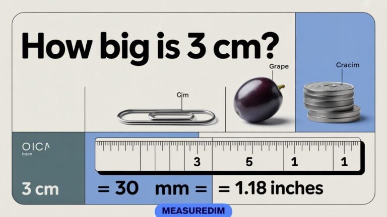 How Big Is 3 cm