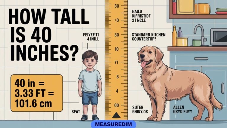 How Tall Is 40 Inches