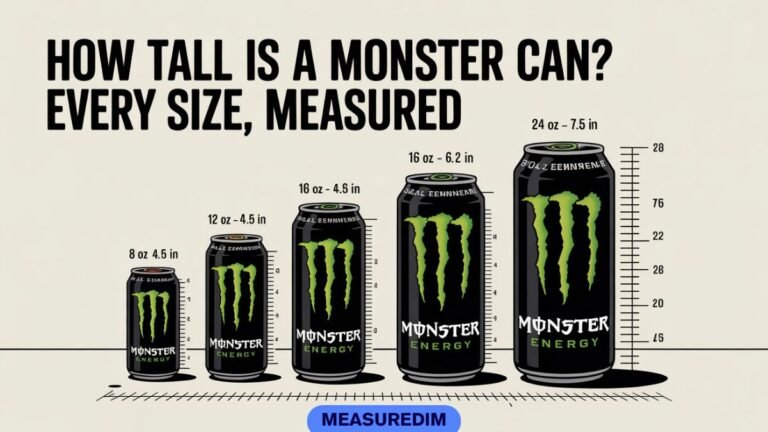 How Tall Is a Monster Can