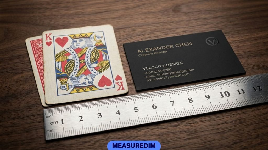 The Long Edge of a Business or Playing Card