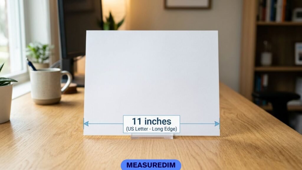 The Long Side of a Sheet of Letter Paper
