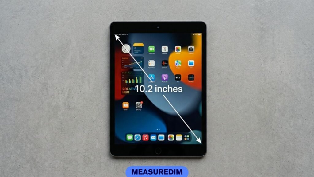 The Screen on a Standard iPad