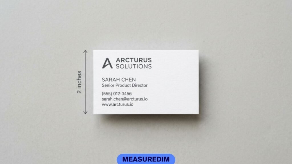 The Short Edge of a Business Card
