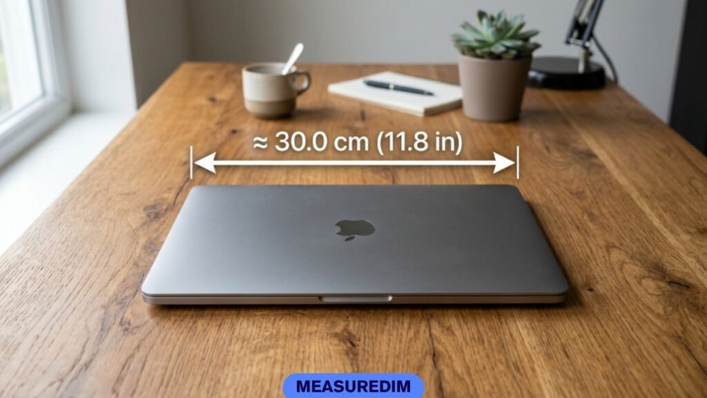 The Width of a 13-Inch Laptop