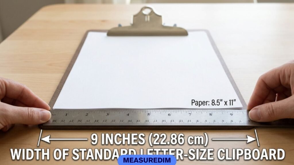 The Width of a Letter-Size Clipboard