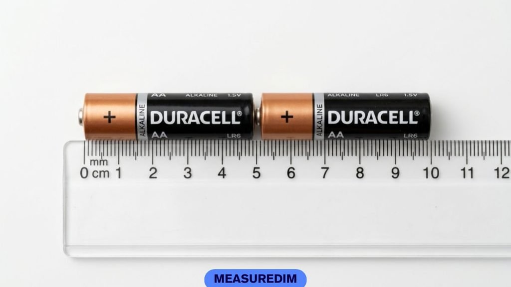 Two AA Batteries End to End