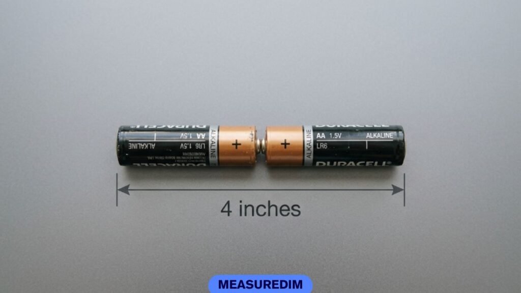 Two AA Batteries End to End