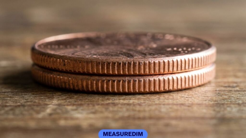 Two Pennies, One on Top of the Other