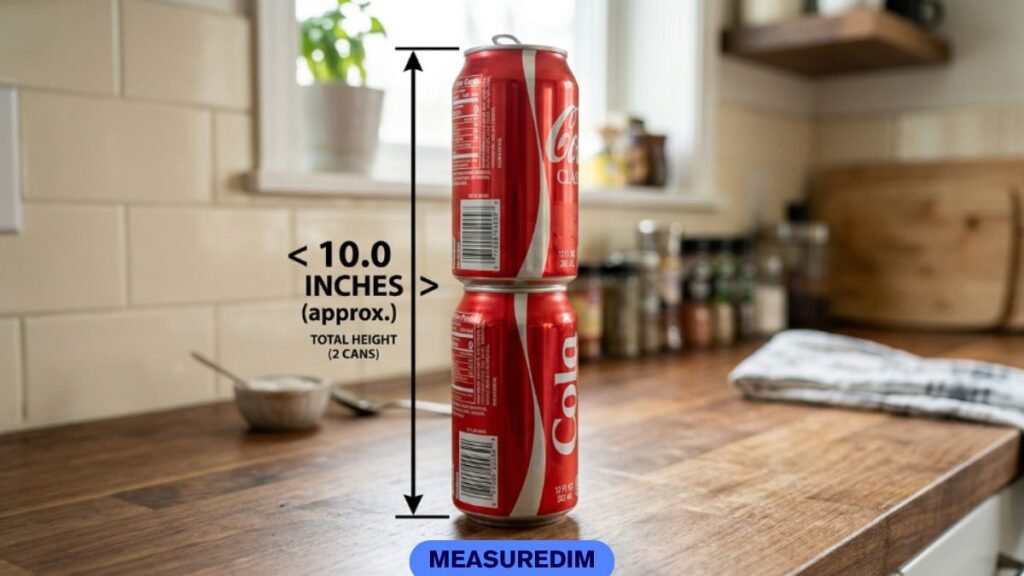 Two Soda Cans, Stacked